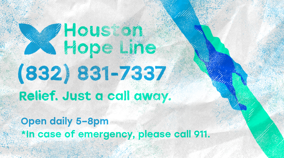 Houston Hope Line 832-831-7337